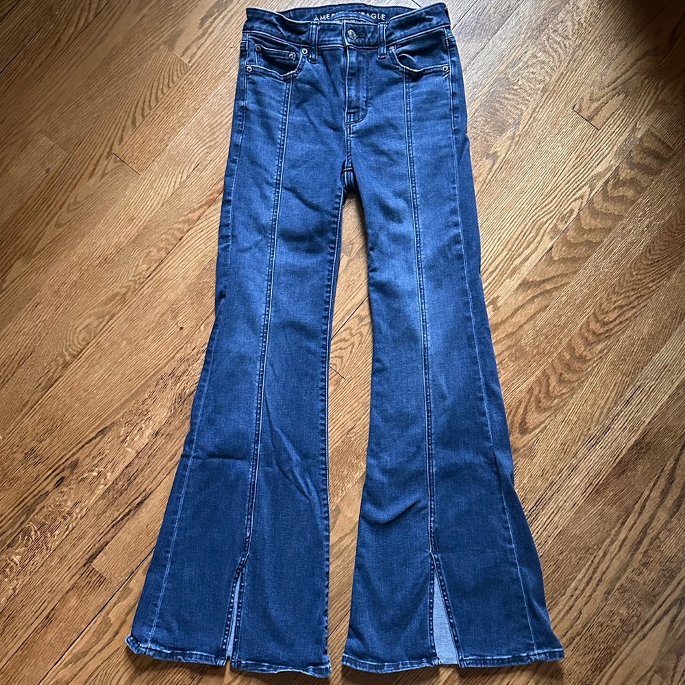 American Eagle Outfitters Blue Flare Jeans